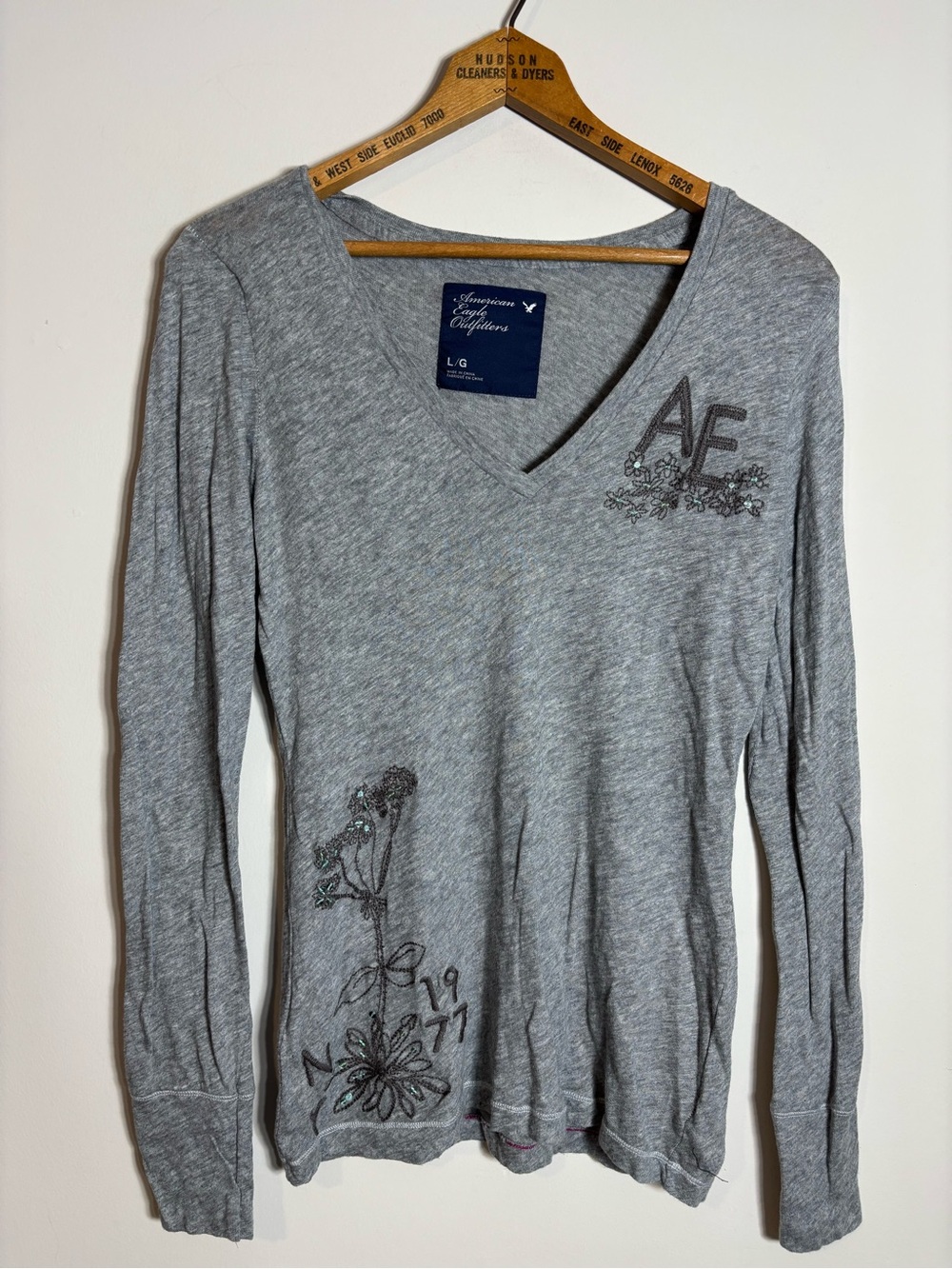 American Eagle Long Sleeve Top Babydoll Bella Swan Y2K Large